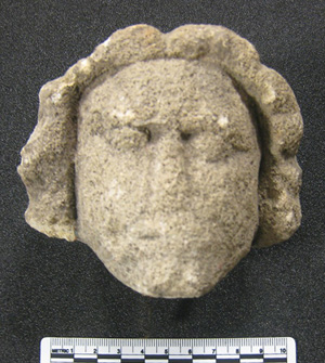 Small Stone Head of An Angel