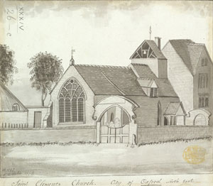 >Painting of St. Clement's  Church