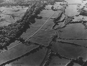 Aerial Photograph of Seacourt Deserted Medieval Village (Click to enlarge)